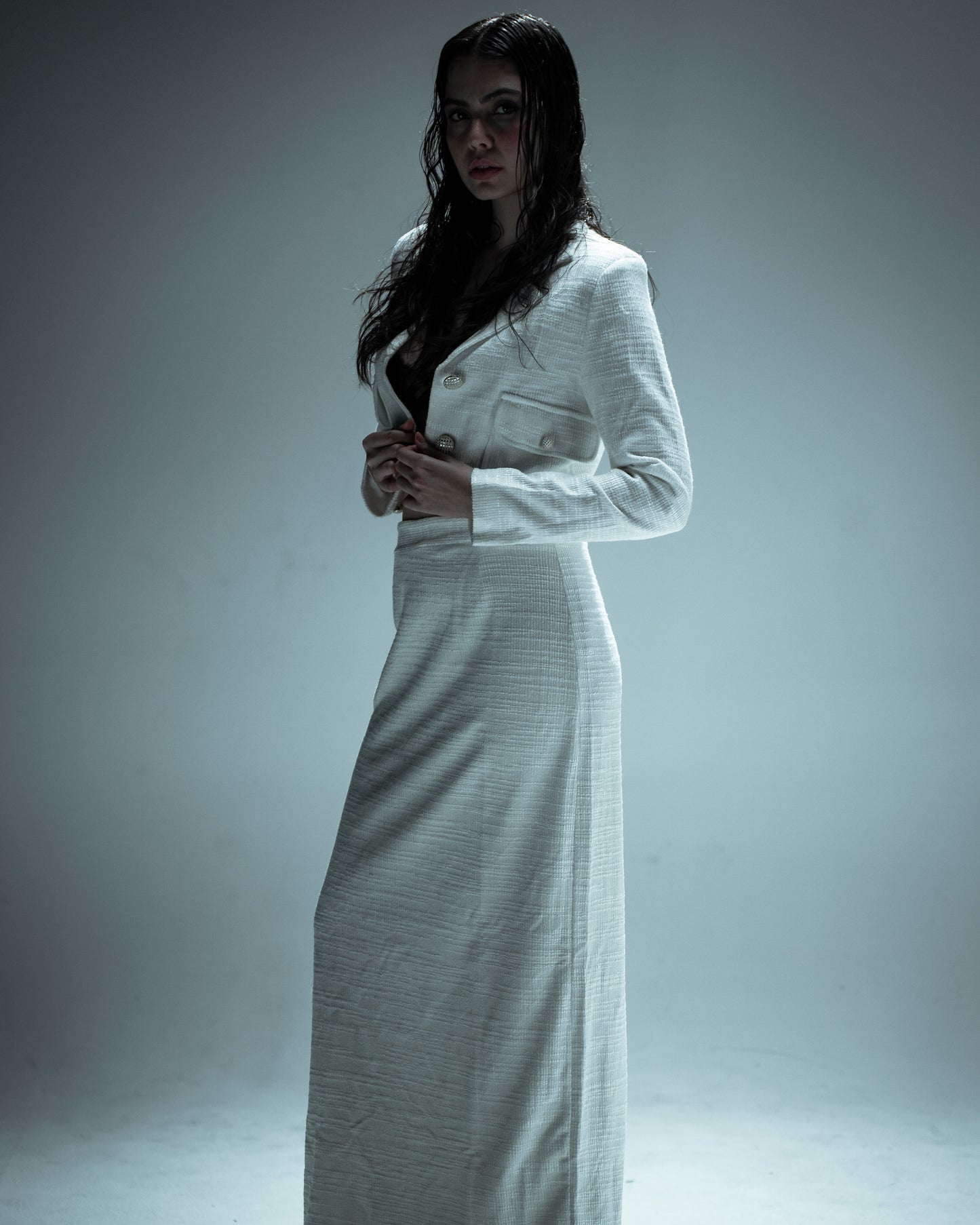 Tailored Maxi Skirt Suit