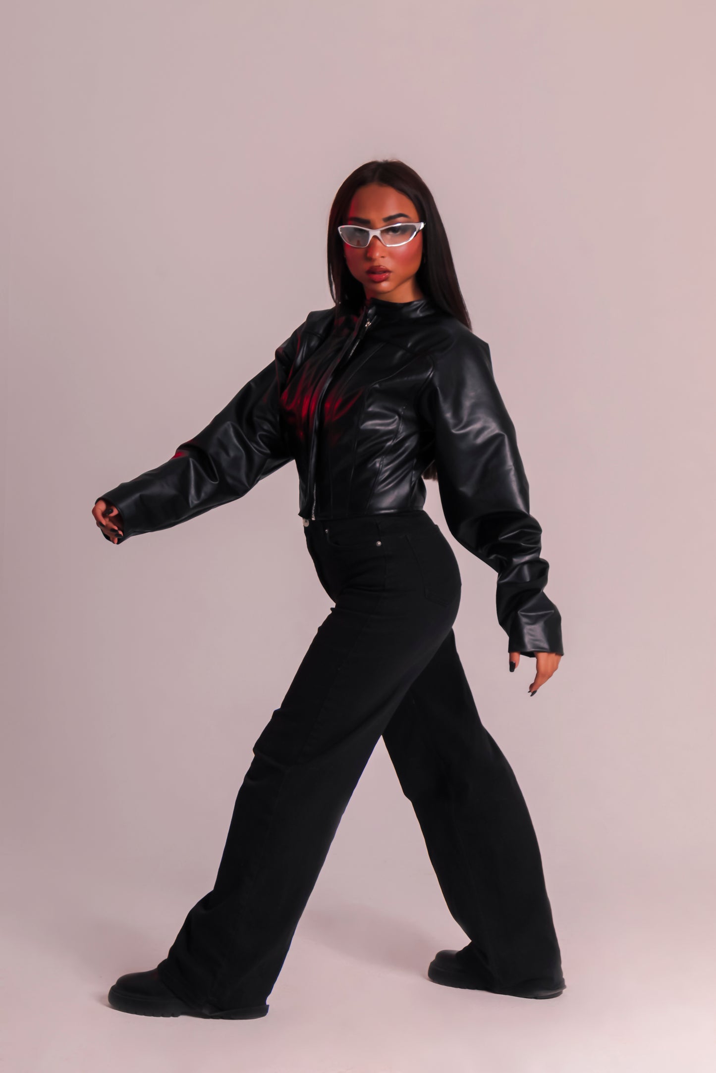 Corset Leather Jacket